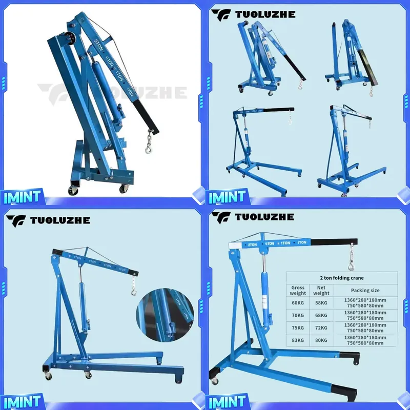 Hydraulic Car Lift - Guincho Hidráulico Dobrável Azul de 2