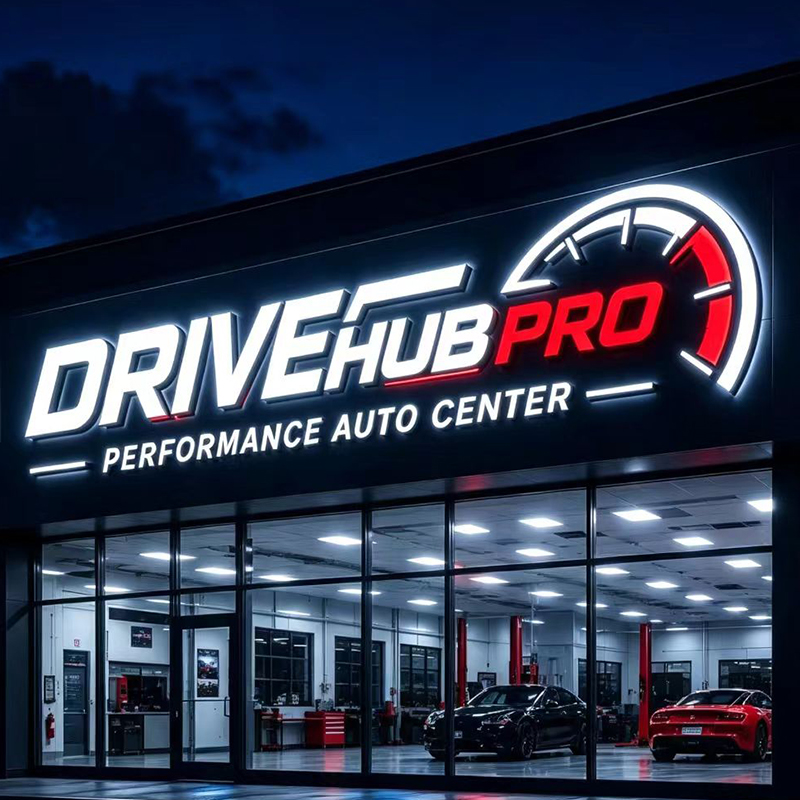 Letreiro Personalizado com LED - Auto Repair Shop Logo Design avaliação e preço